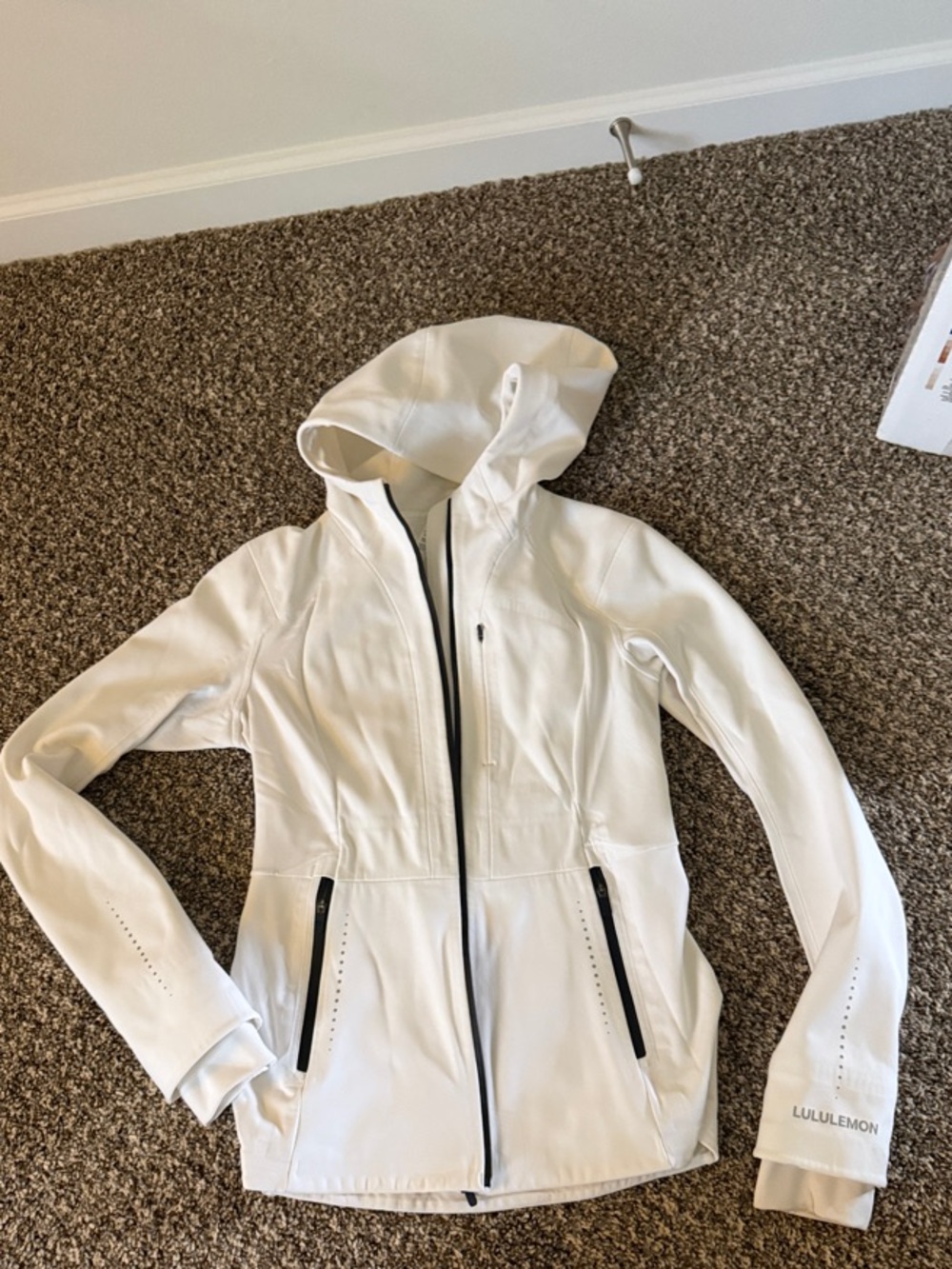 lululemon athletica Women's Cream Zip Hoodie Jacket